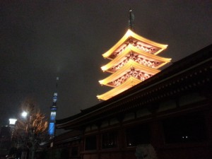 スカイツリーと浅草寺